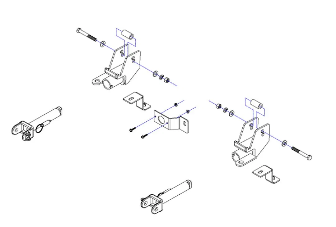 524459-5 – ROADMASTER Vehicle Baseplate, Removable Tab Without Safety Cables With Hardware - view 2